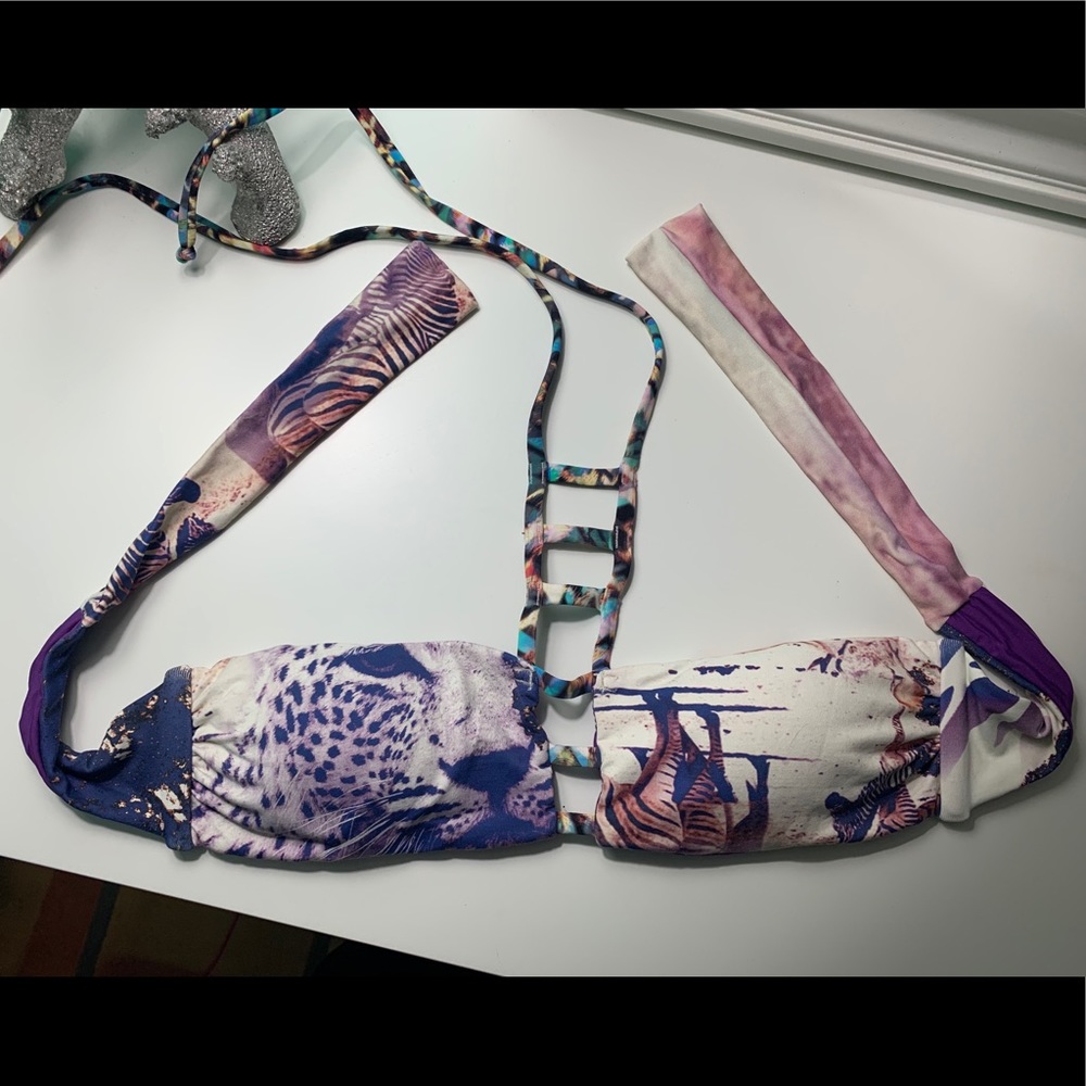 PalmaRosa Swim Too Bikini Halter Tiger